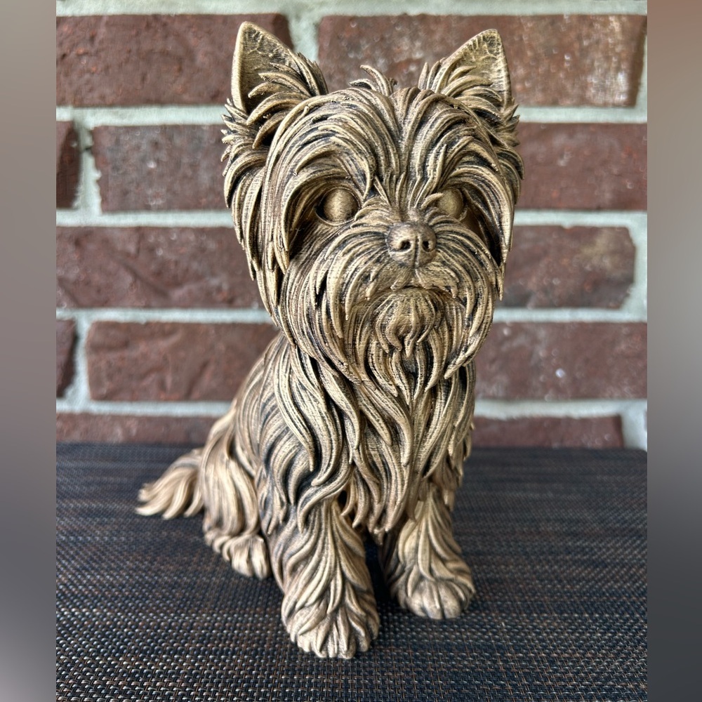 Charming Yorkie Statue